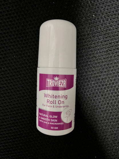 Trovieza Whitening Roll on Cream  for Face & Underarm, for Skin Glow & Moisturization, 50gm