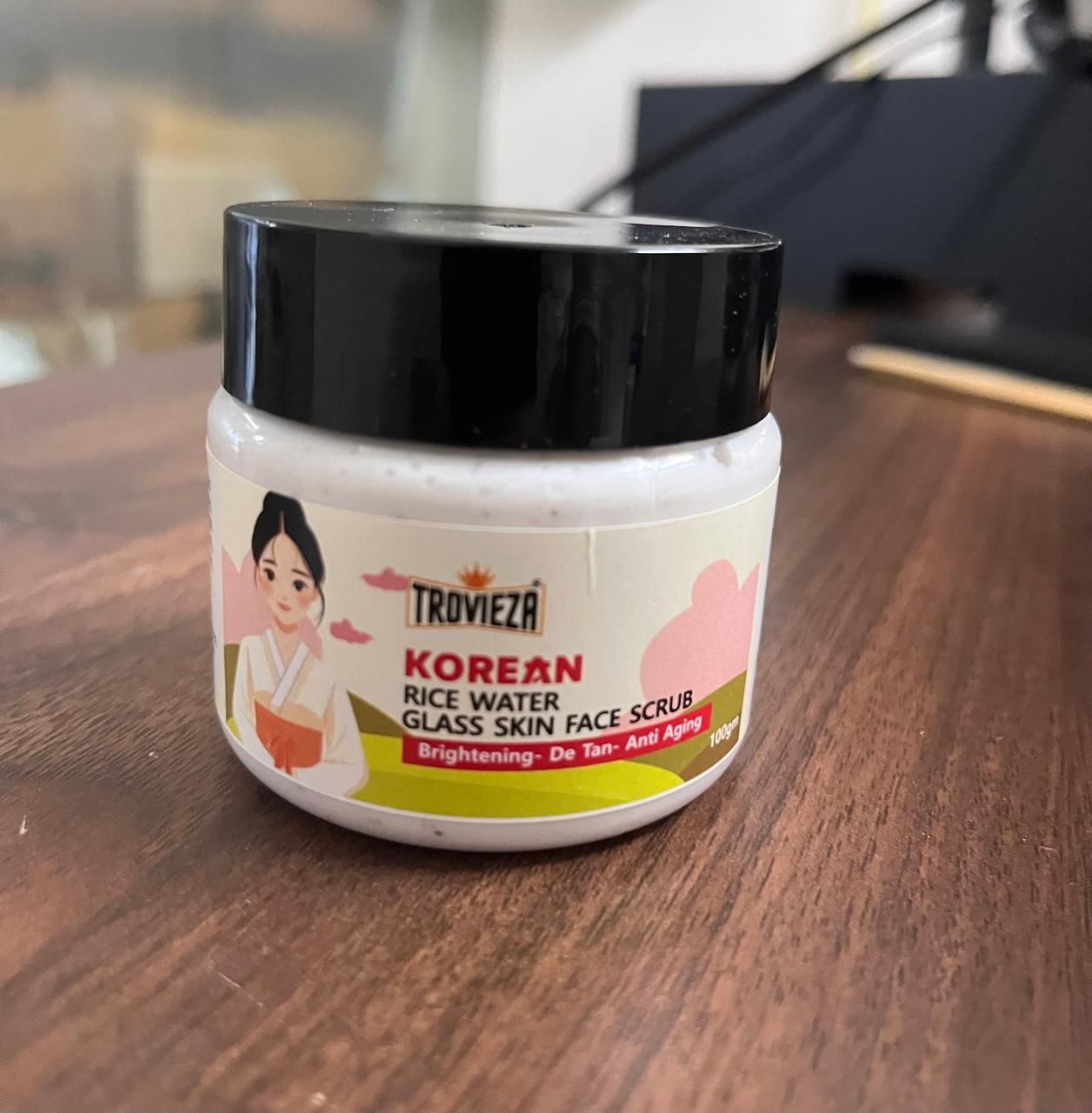 Trovieza Korean Rice water Glass Skin Face Scrub
