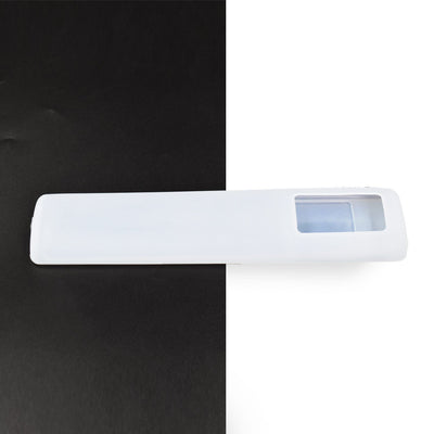 Durable silicone remote cover with anti-slip textured grip for large TV remotes.