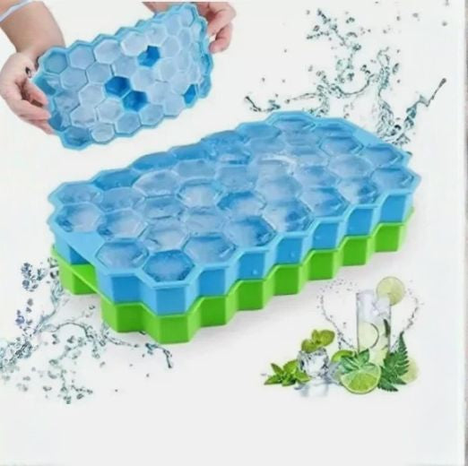 Silicon Ice try Blue, Green Silicone Ice Cube Tray