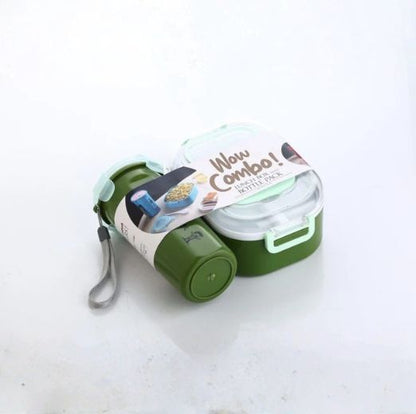 Plastic & Stainless Steel Lunch Box