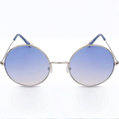 UV Protection Round Sunglasses (55 Blue)