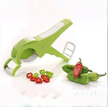 Plastic 2 in 1 Vegetable & Fruit Multi Cutter with Peeler