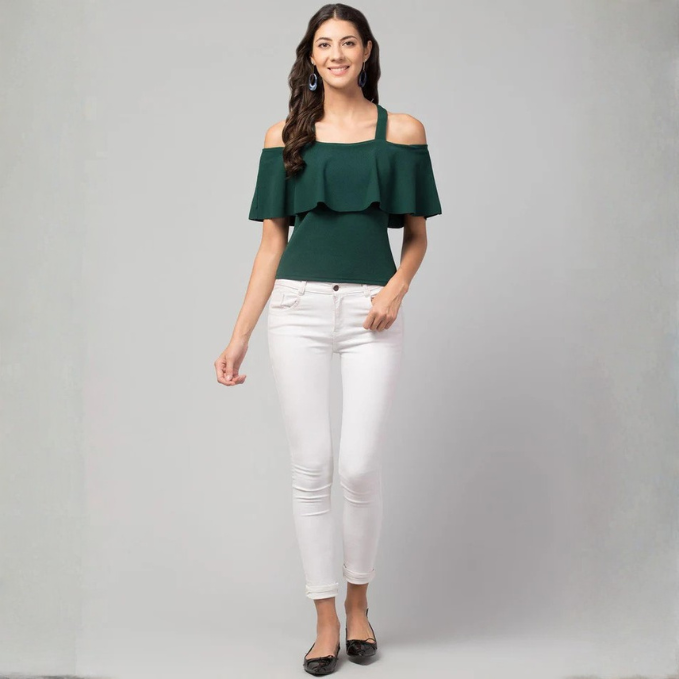 Airbiter Collection Women's Cotton Blend Solid Tops