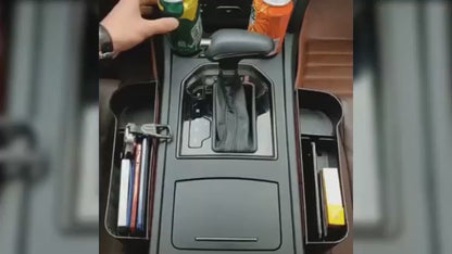 Seat Pockets PU Leather Car Console Side Organizer with Assorted Colour Pack of 2