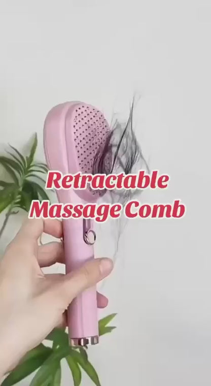 Scalp Massage Comb with Retractable Bristle