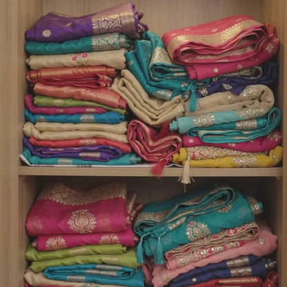 Cotton Saree Bags/Covers For Storage Set Of - 12